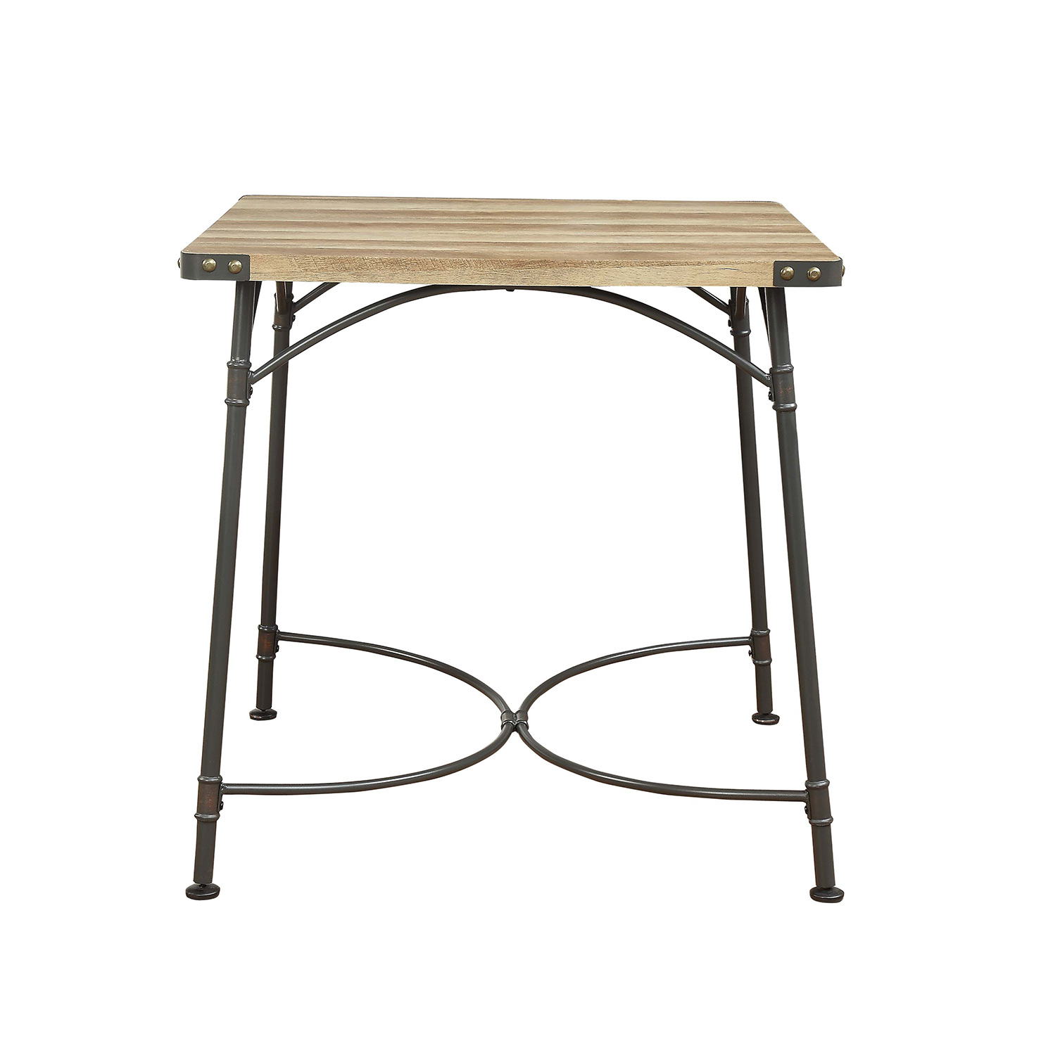 Acme Itzel Counter Height Table - Antique Oak/Sandy Gray