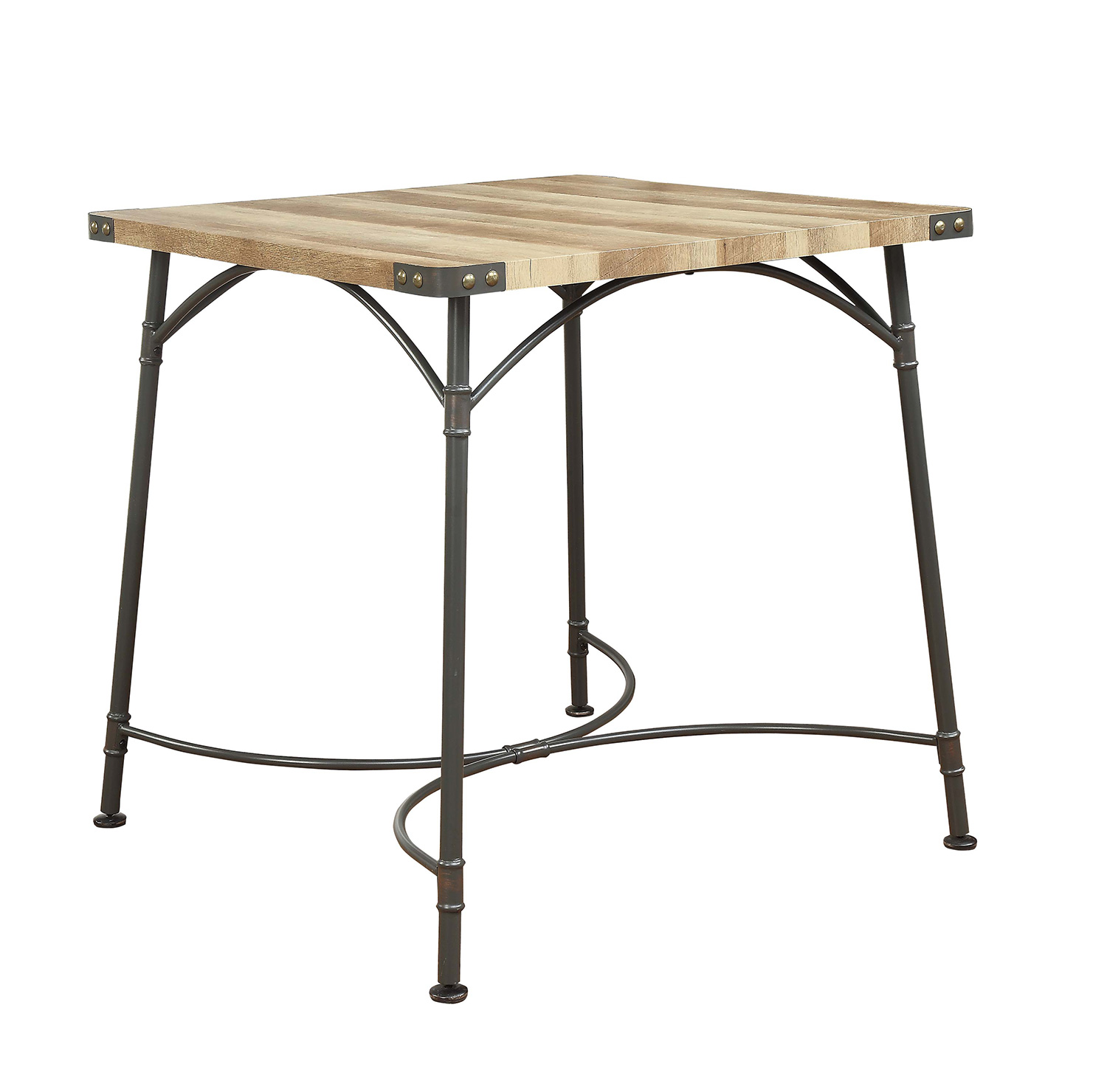 Acme Itzel Counter Height Table - Antique Oak/Sandy Gray
