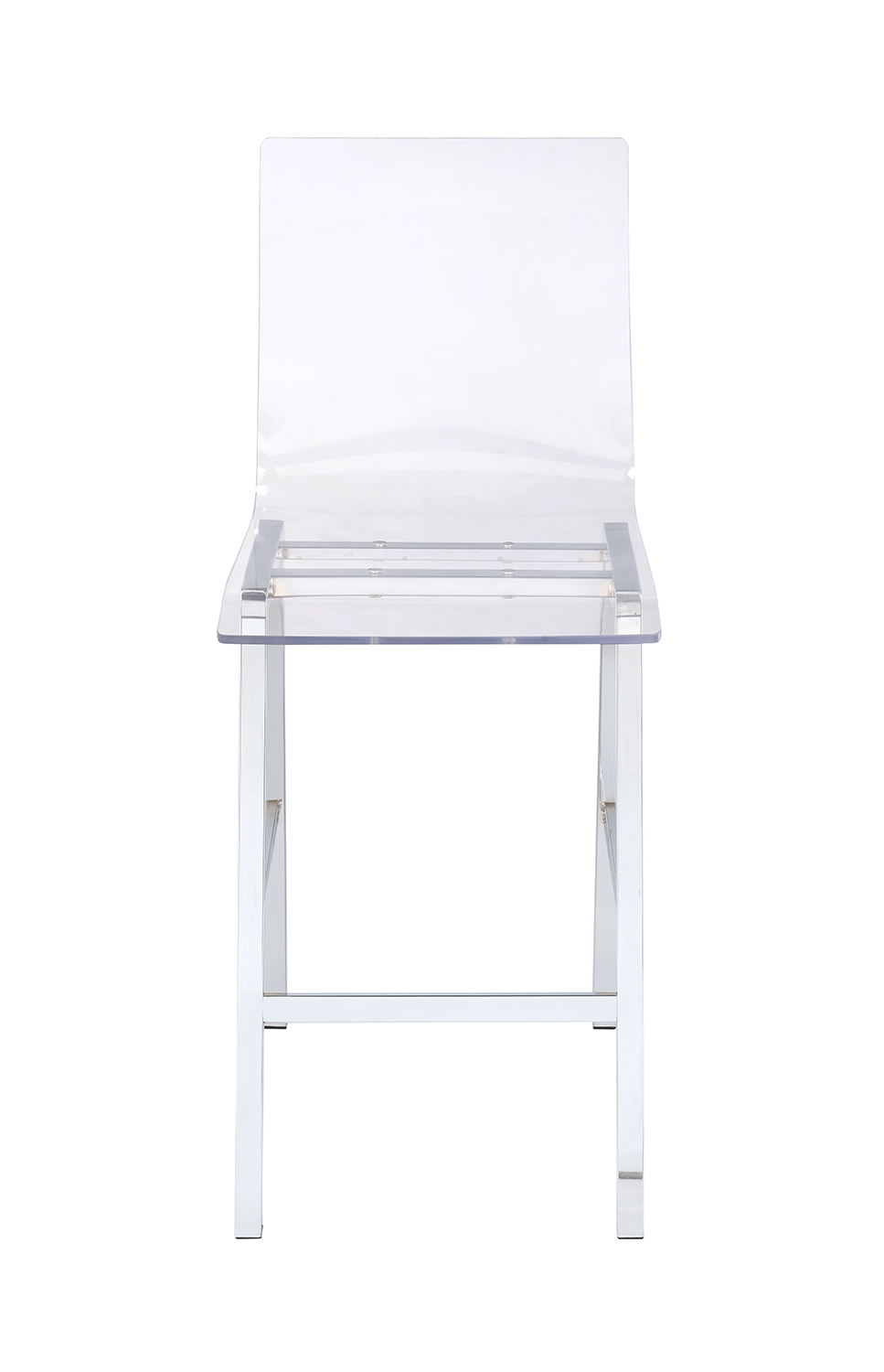 Acme Nadie Counter Height Chair - Clear Acrylic/Chrome