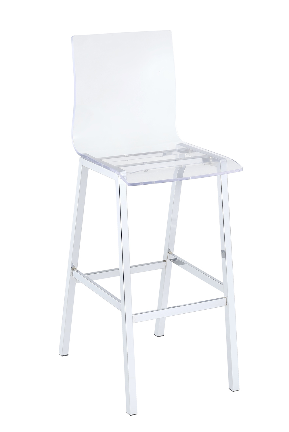 Acme Nadie Bar Chair - Clear Acrylic/Chrome
