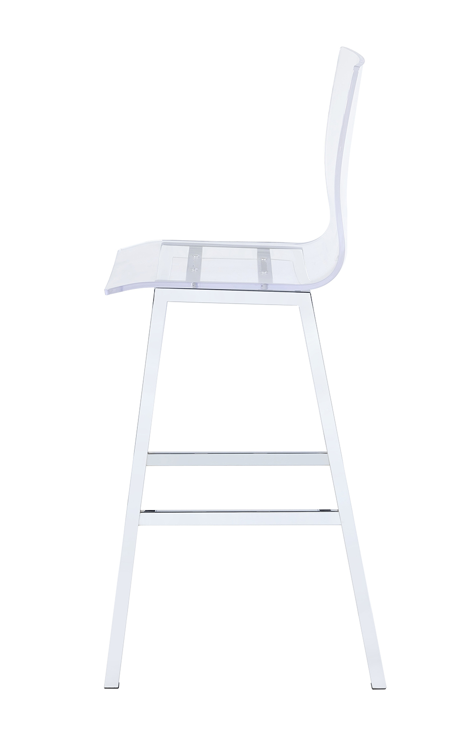 Acme Nadie Bar Chair - Clear Acrylic/Chrome