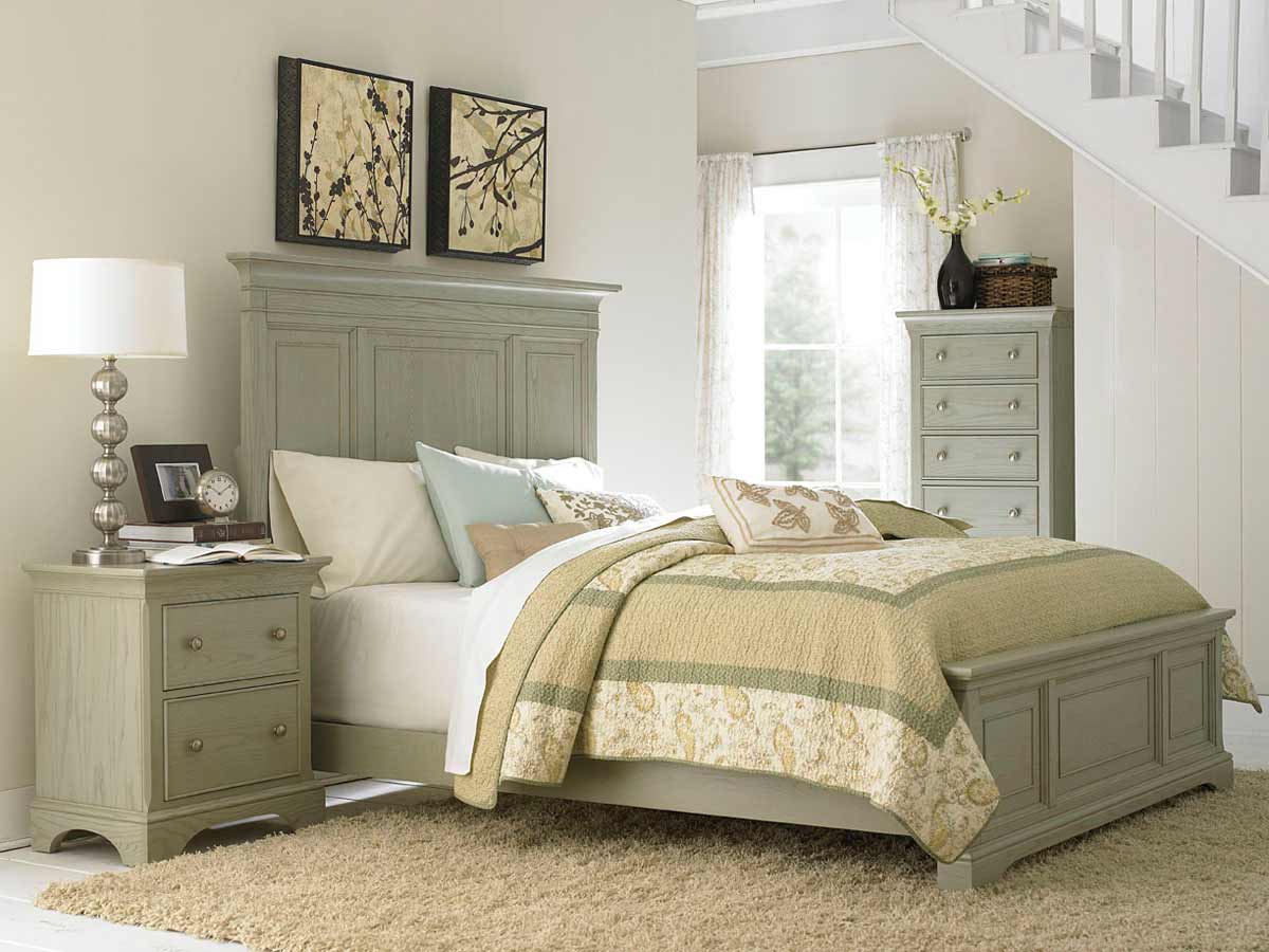 American Drew Ashby Park Sage Bedroom Set B901-322SR at ...