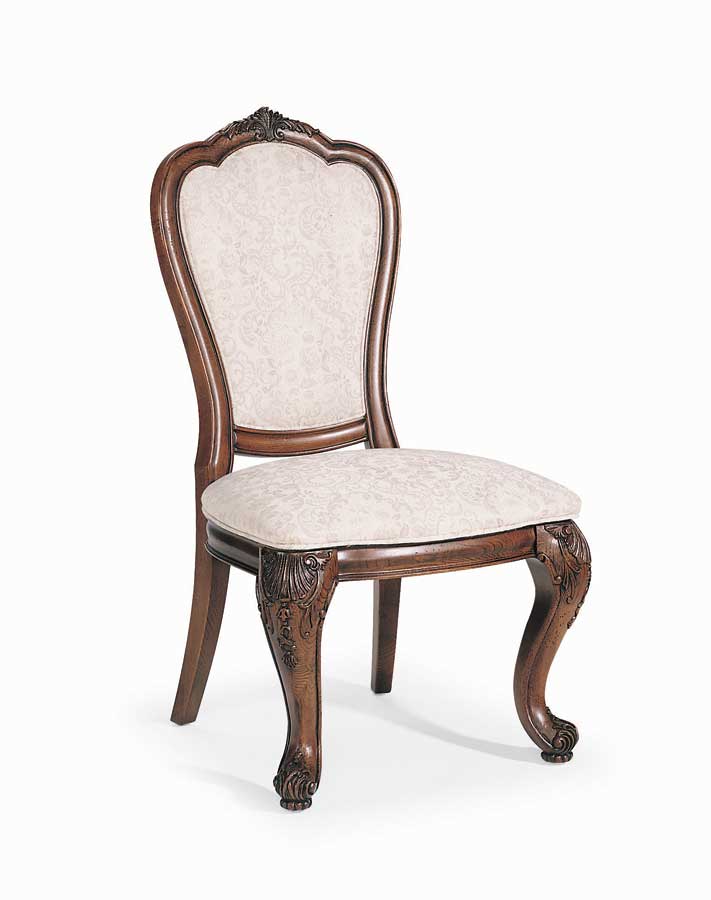 American Drew Grand Revival Dark Upholstered Back Side Chair