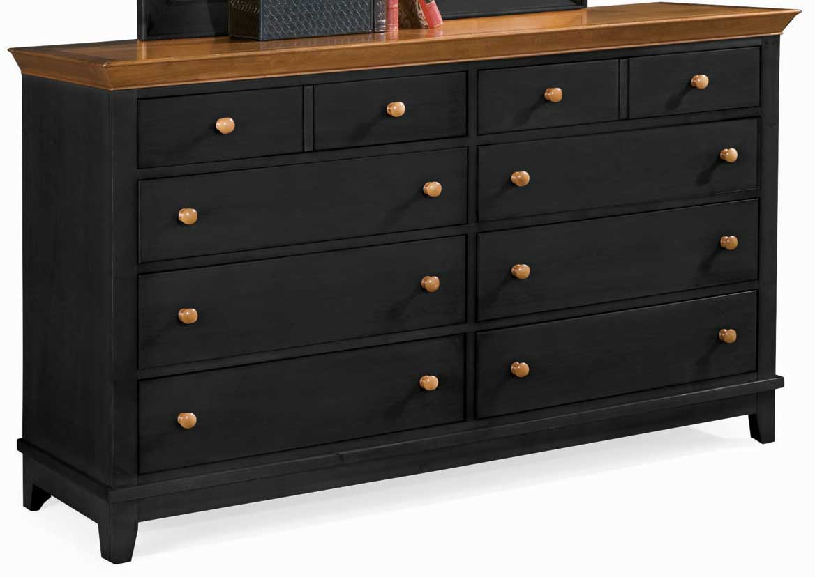 American Drew Sterling Pointe Triple Dresser Black Maple American Drew Sterling Pointe Triple Dresser Black Maple
