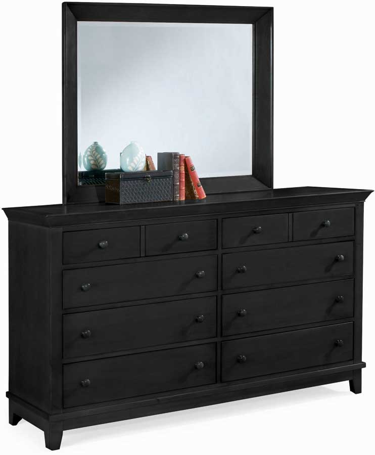 American Drew Sterling Pointe Panel Bed Collection Black