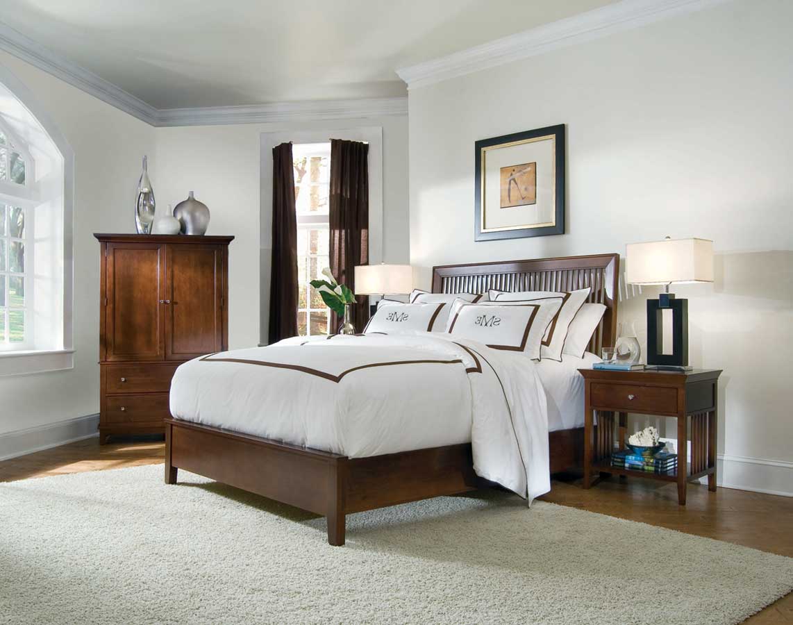 American Drew Sterling Pointe Slat Bed Collection Cherry American Drew Sterling Pointe Slat Bed Collection Cherry