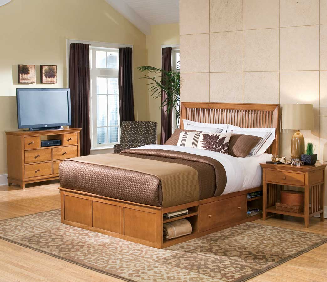 American Drew Sterling Pointe Underbed Storage Collection Maple American Drew Sterling Pointe Underbed Storage Collection Maple