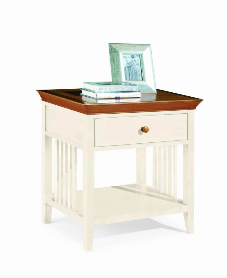 American Drew Sterling Pointe Drawer Night Stand White Maple