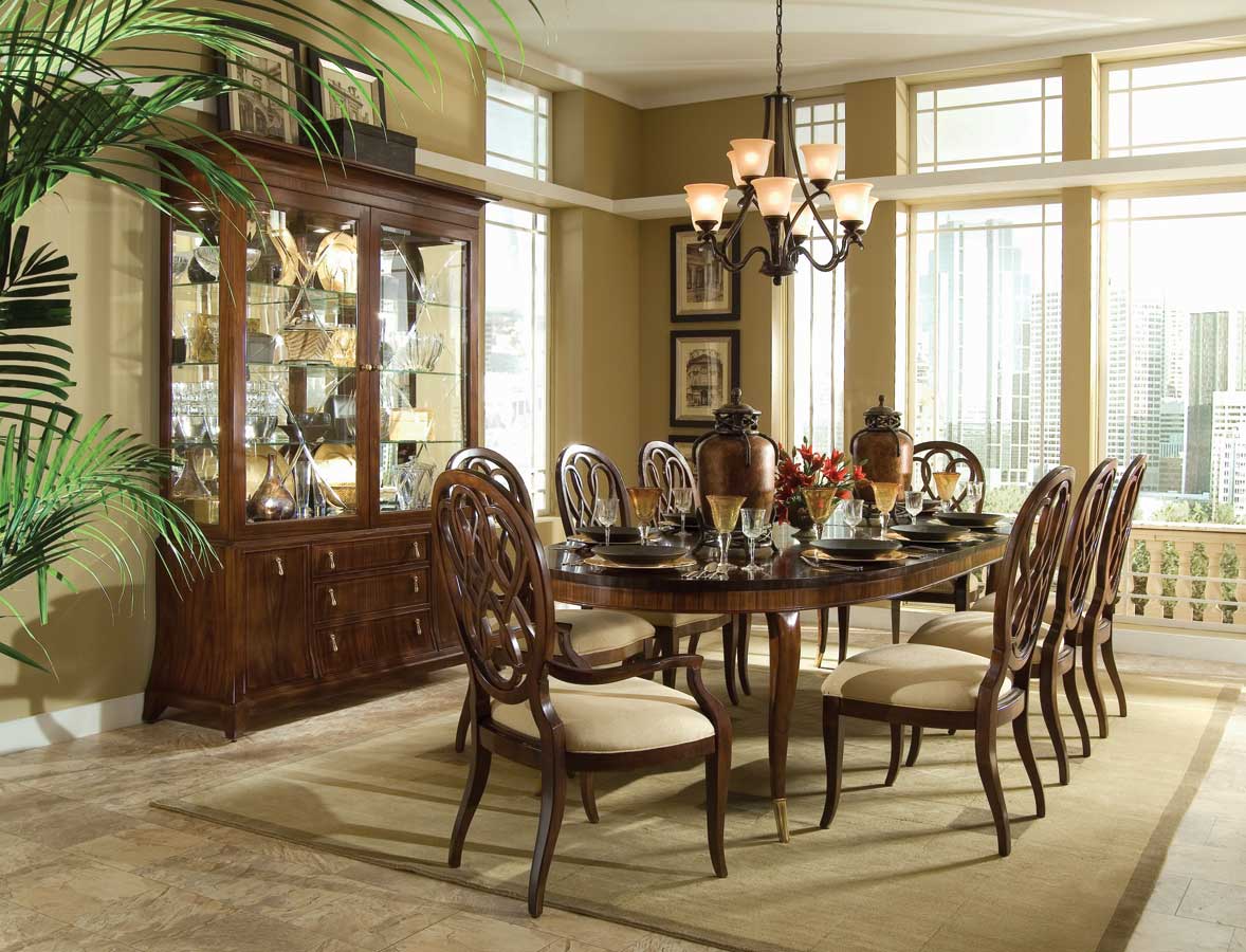 American Drew Bob Mackie Home-Signature Oval Leg Dining Collection American Drew Bob Mackie Home-Signature Oval Leg Dining Collection