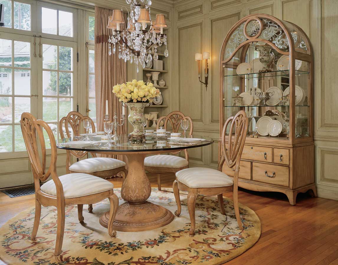 American Drew Jessica McClintock-Home Round Dining Collection American Drew Jessica McClintock-Home Round Dining Collection