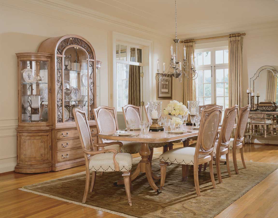 American Drew Jessica McClintock-Home Pedestal Dining Collection American Drew Jessica McClintock-Home Pedestal Dining Collection