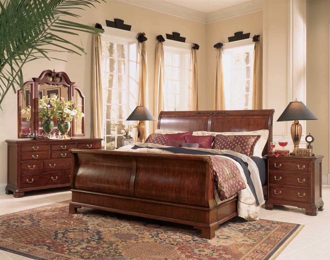 American Drew Cherry Grove Sleigh Bedroom Collection