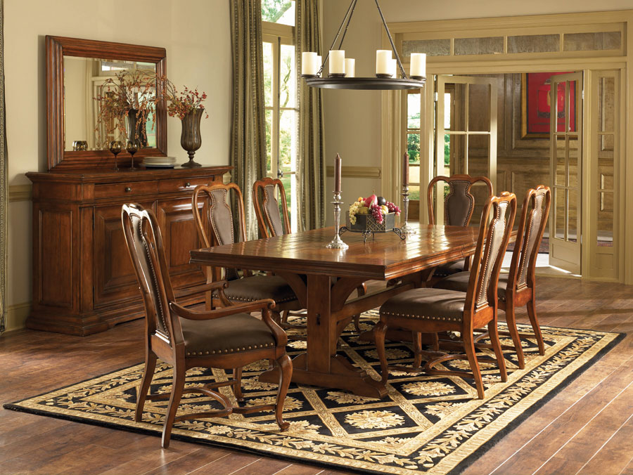 American Drew European Traditions Trestle Dining Collection