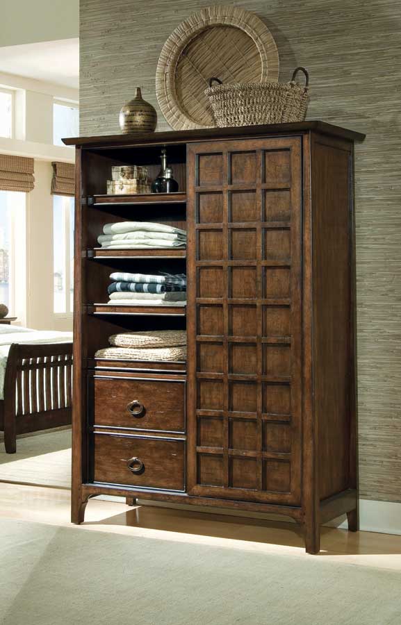 American Drew Cambria Sliding Door Armoire