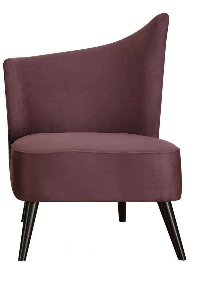 Armen Living Elegant Accent Chair - Purple