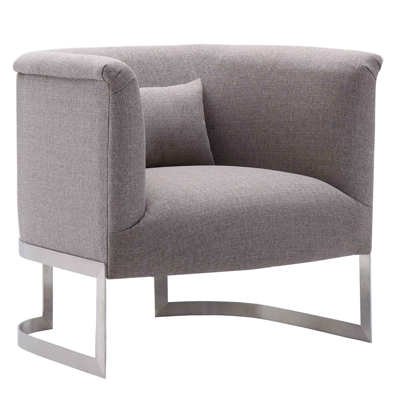 Armen Living Elite Accent Chair - Grey