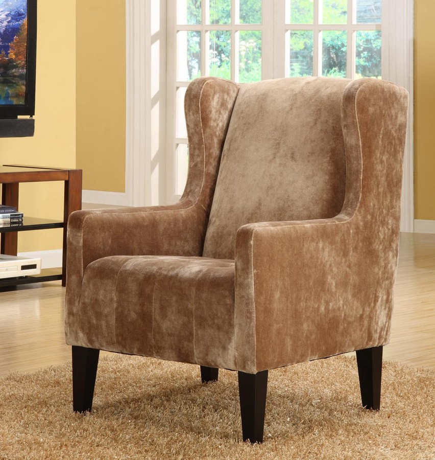 Armen Living Madera Brown Club Chair Armen Living Madera Brown Club Chair