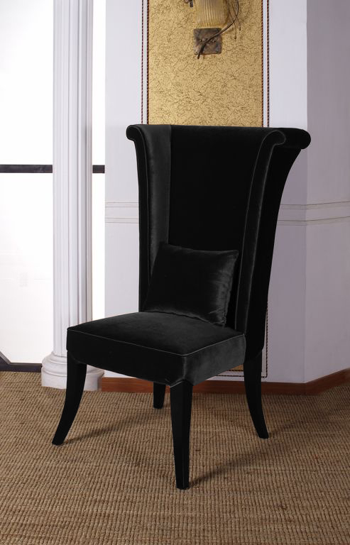 Armen Living Mad Hatter Dining Chair - Black