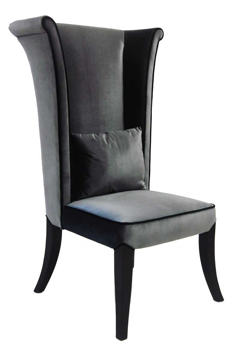 Armen Living Mad Hatter Dining Chair - Gray