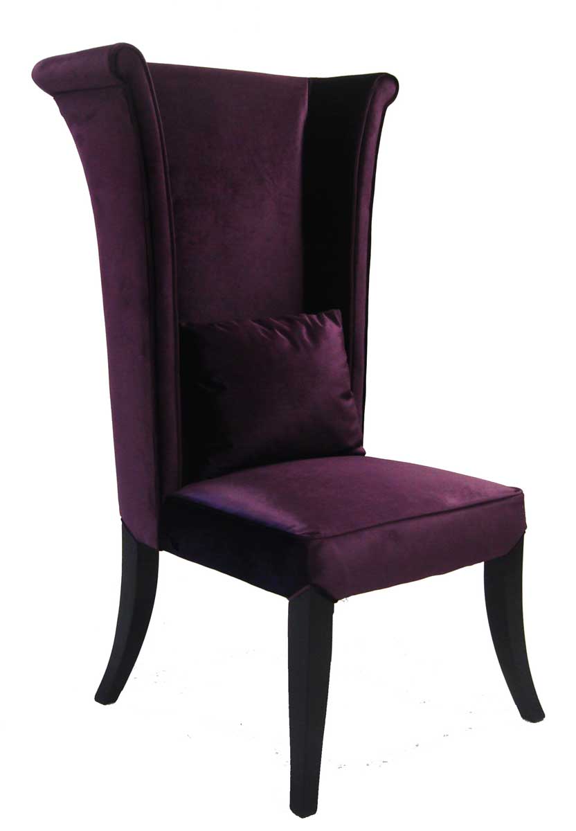 Armen Living Mad Hatter Dining Chair - Purple