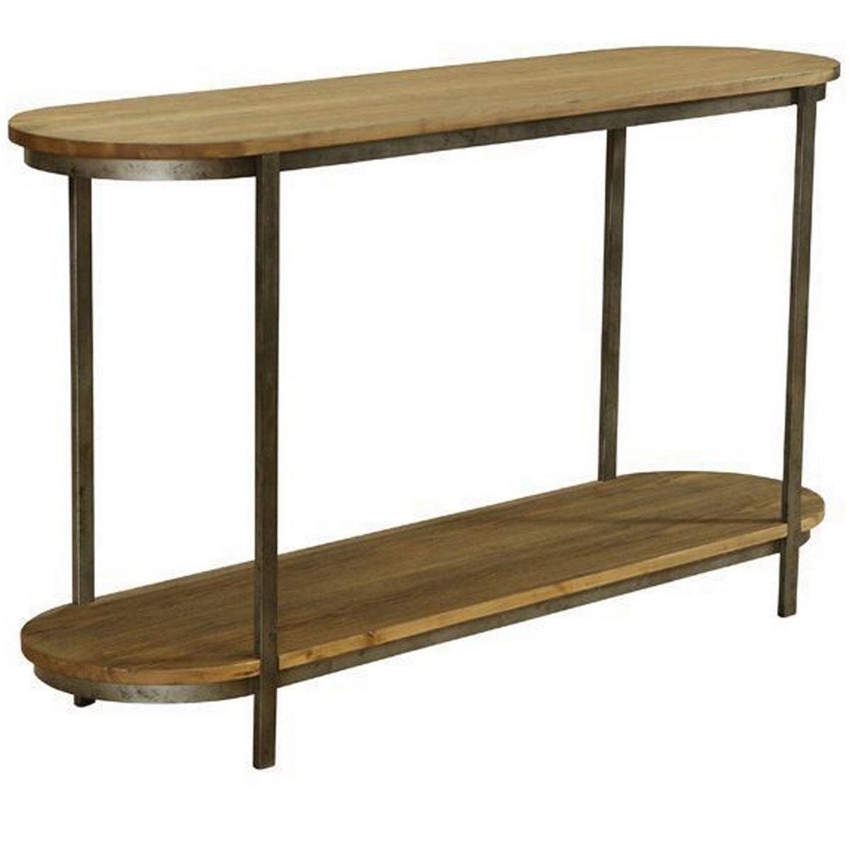 Armen Living Barstow Pine Top Console Table With Gunmetal Frame Armen Living Barstow Pine Top Console Table With Gunmetal Frame