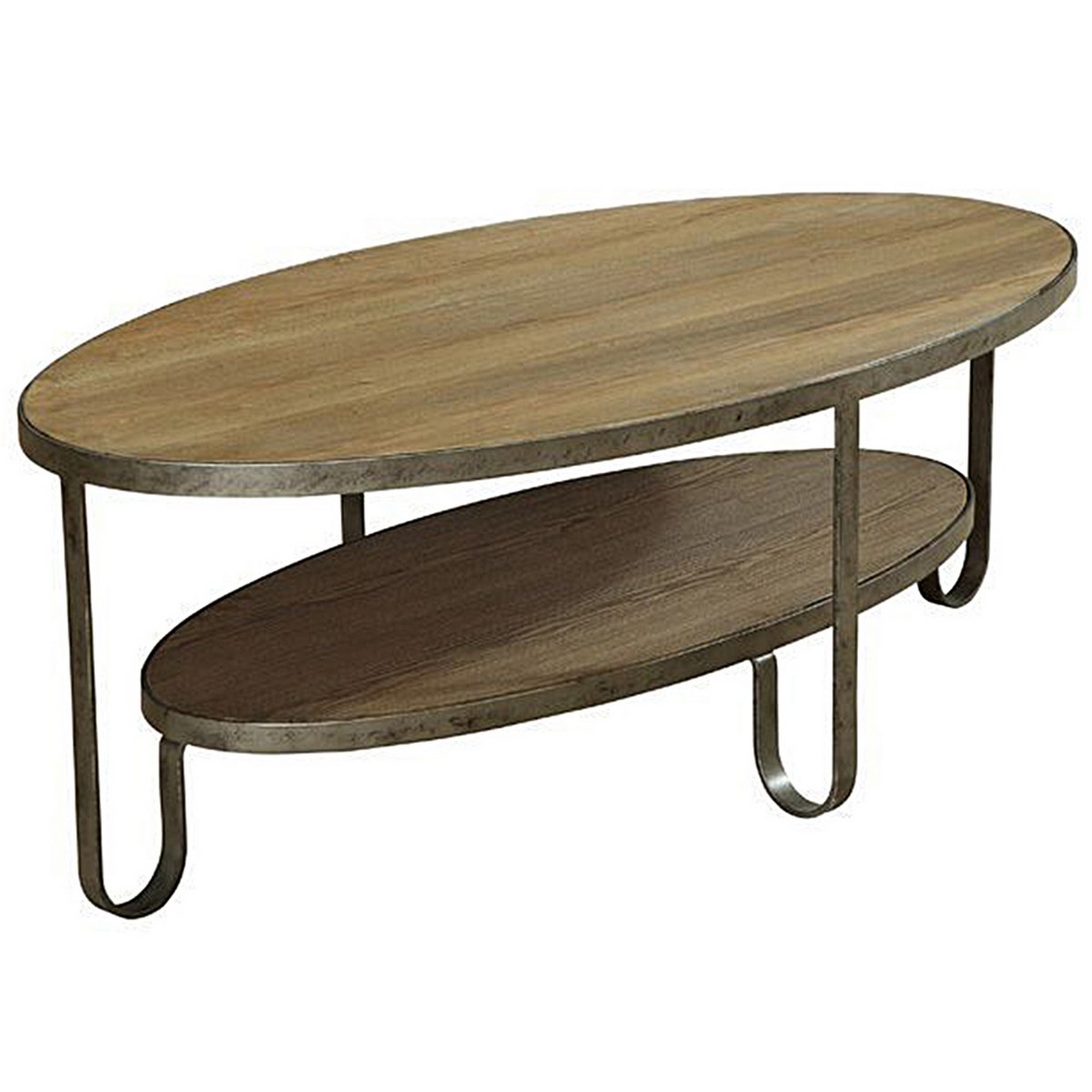 Armen Living Barstow Coffee Table With Gunmetal Frame