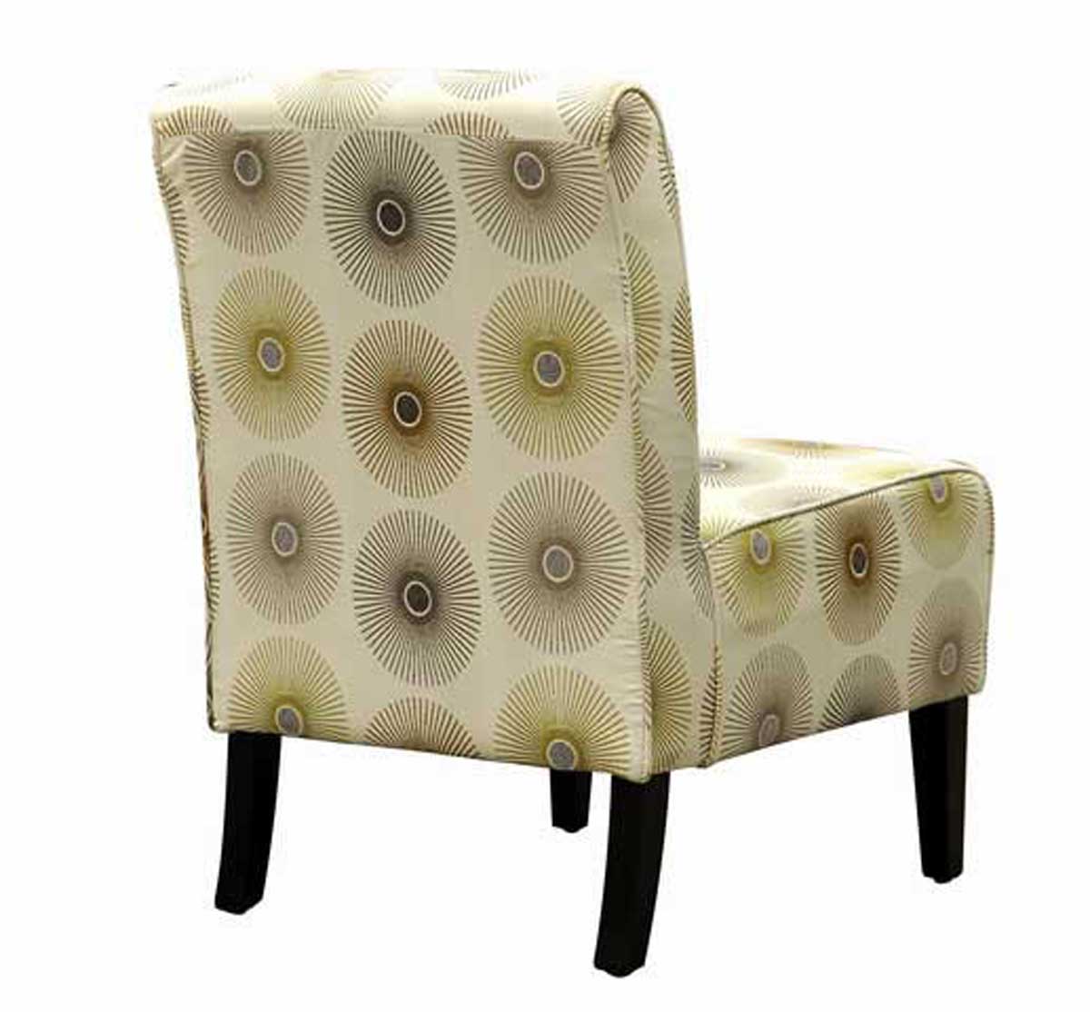 Armen Living Bento Club Chair - Sun Spirit Alloy Fabric