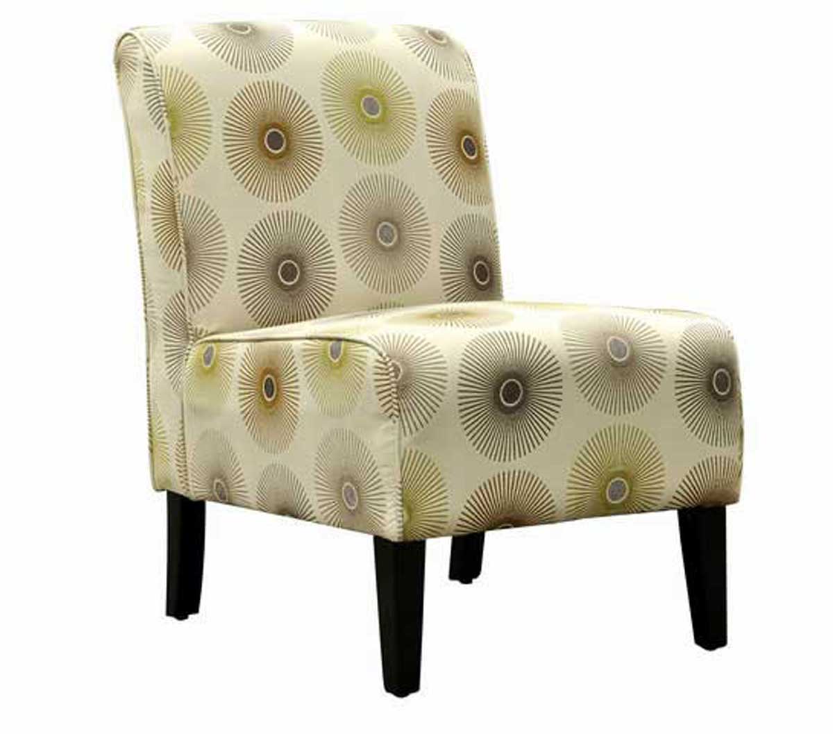 Armen Living Bento Club Chair - Sun Spirit Alloy Fabric