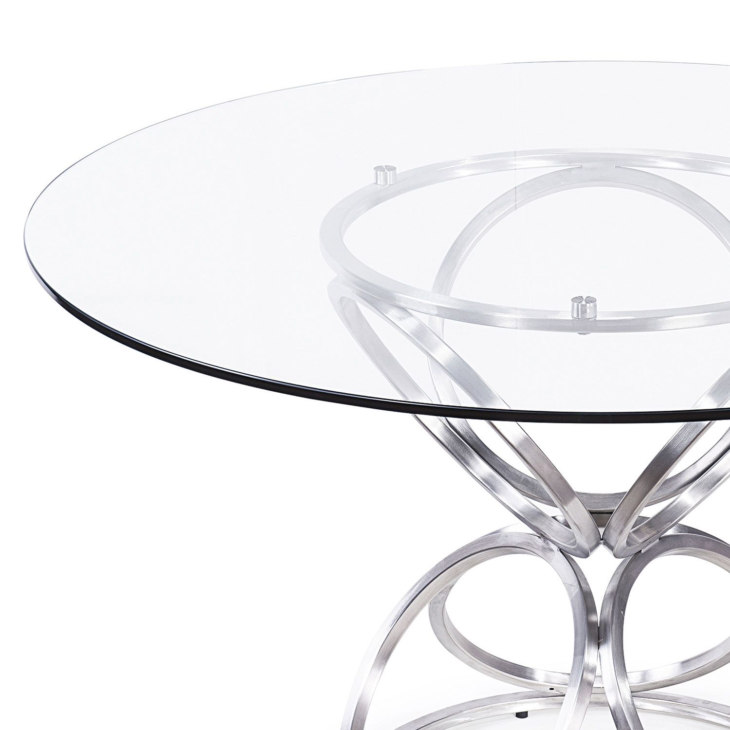 Armen Living Brooke 48-inch Round Dining Table - Grey