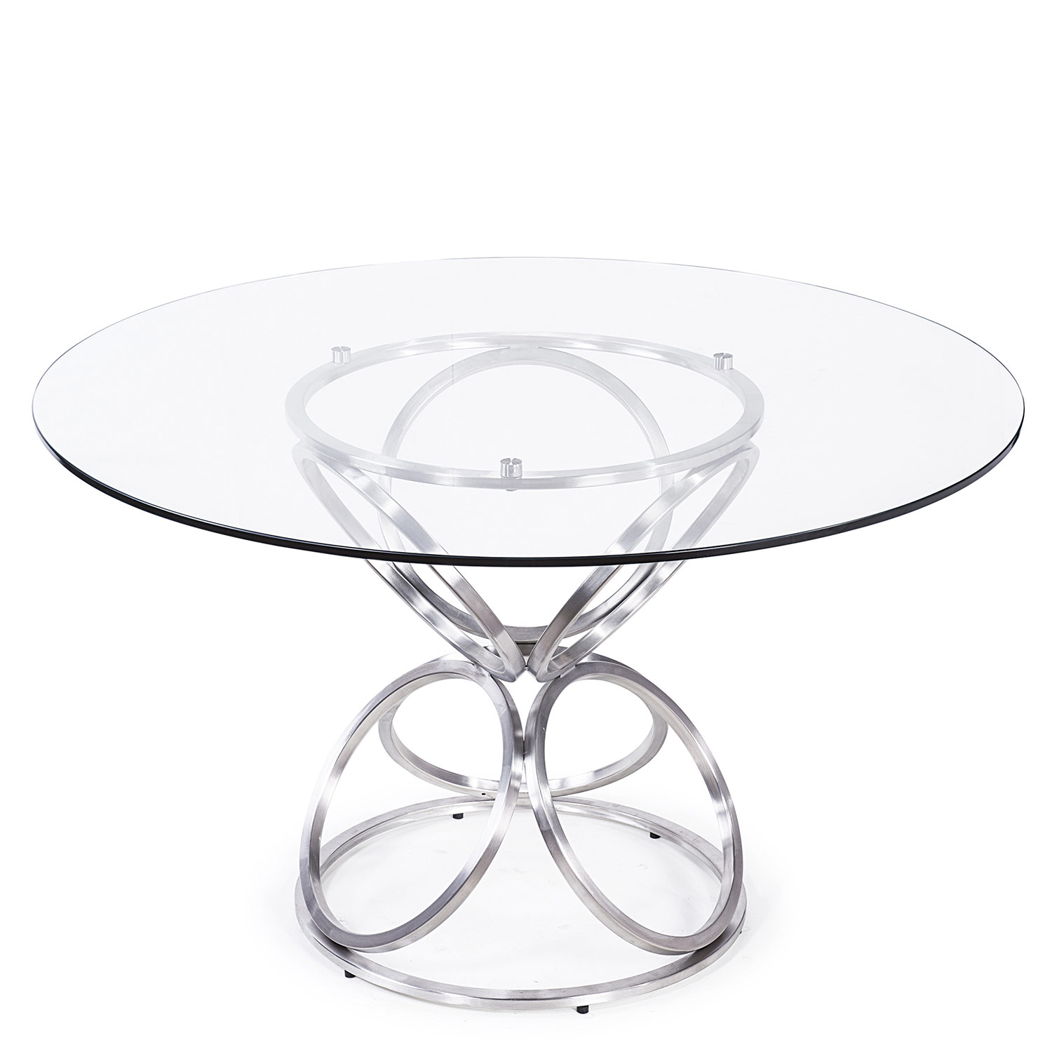 Armen Living Brooke 48-inch Round Dining Table - Grey