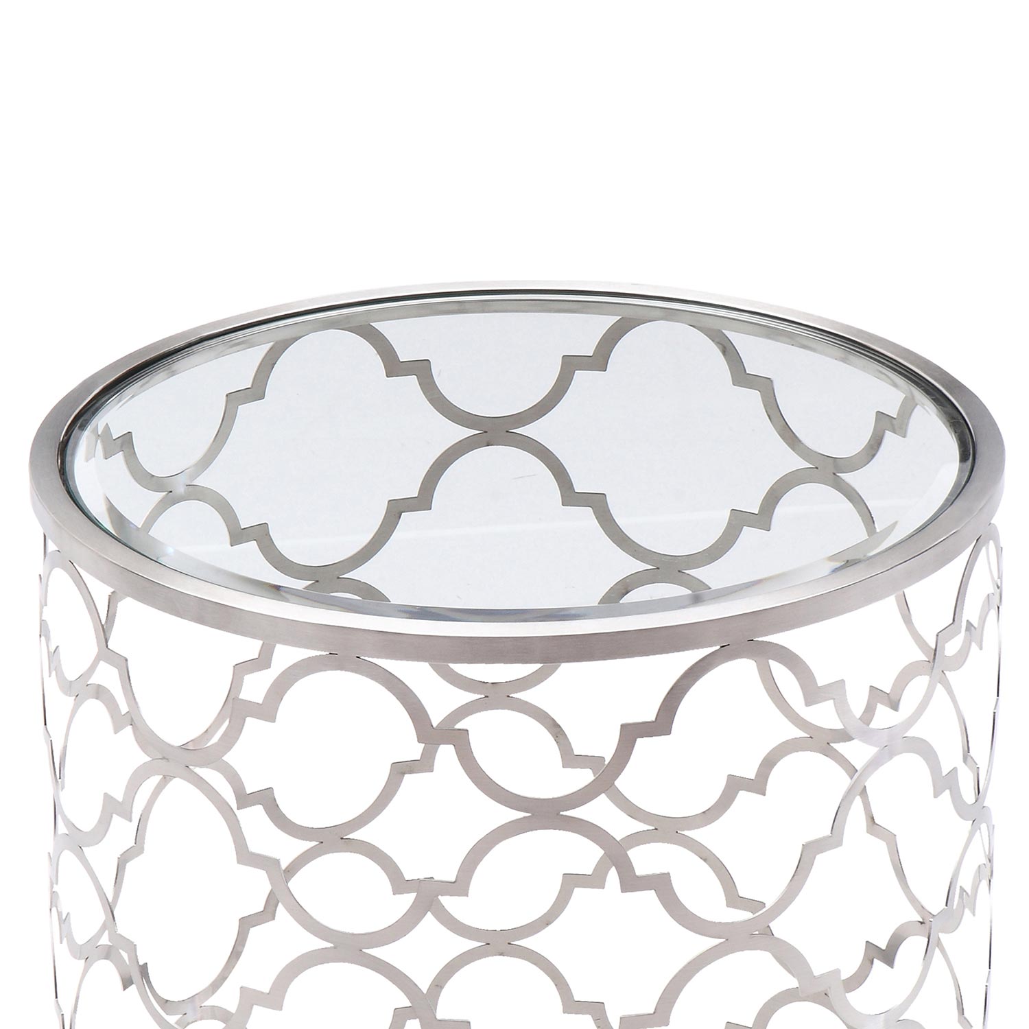 Armen Living Florence End Table - Clear