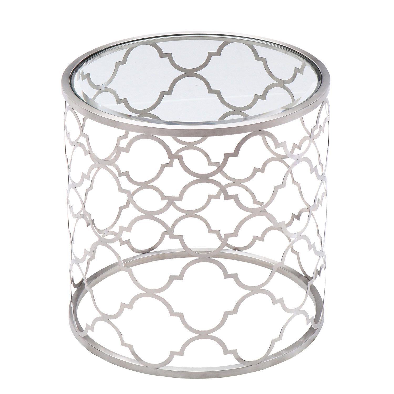Armen Living Florence End Table - Clear