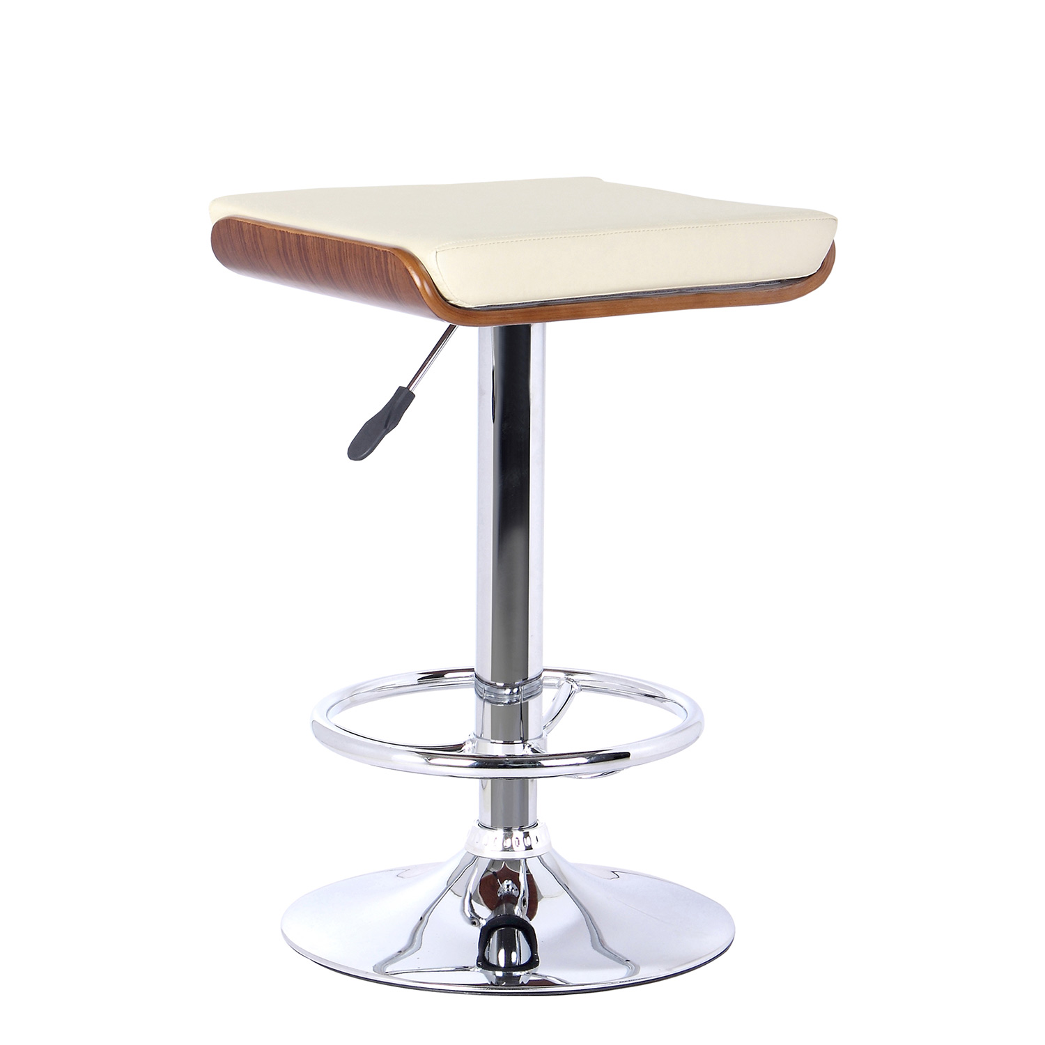 Armen Living Java Bar Stool - Cream Leatherette