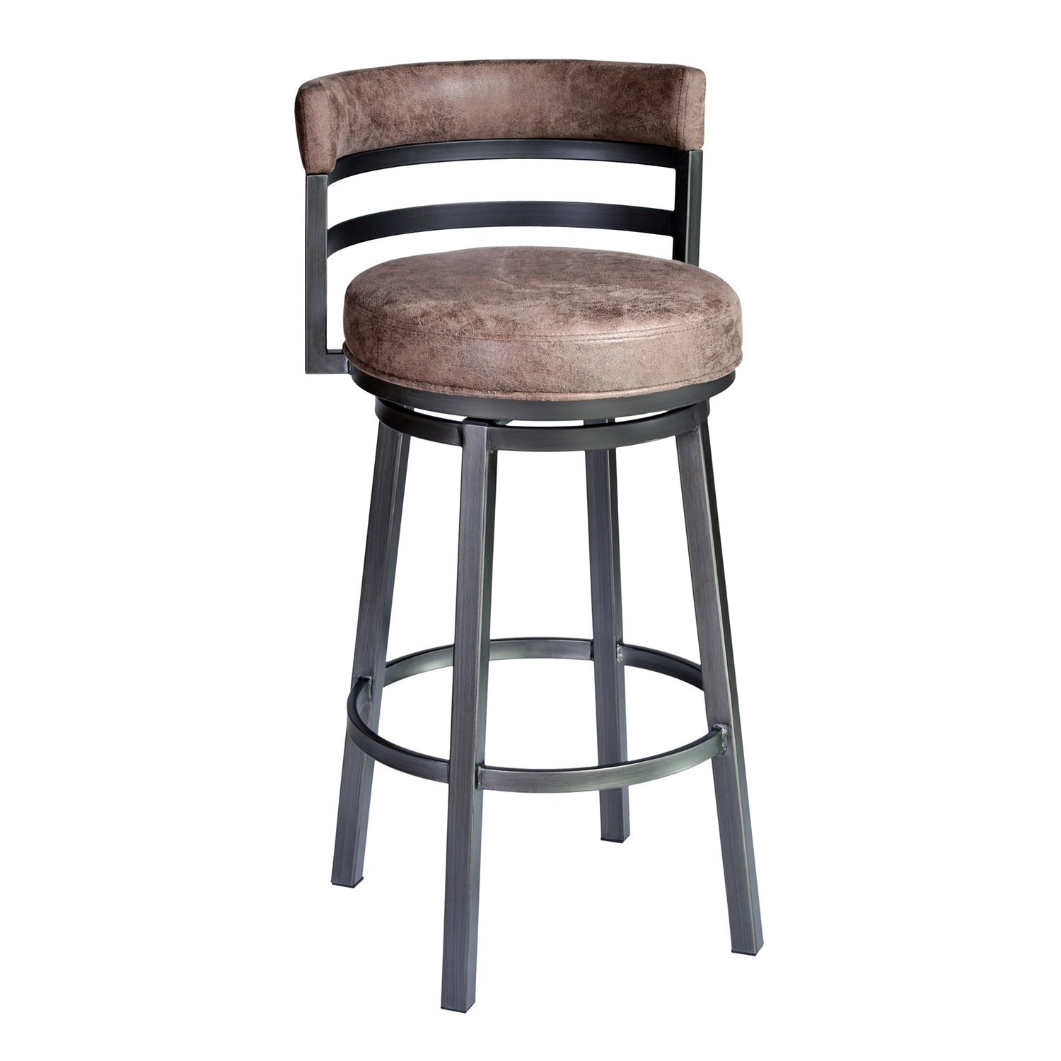 Armen Living Madrid 30-inch Bar Stool - Bandero Tobacco