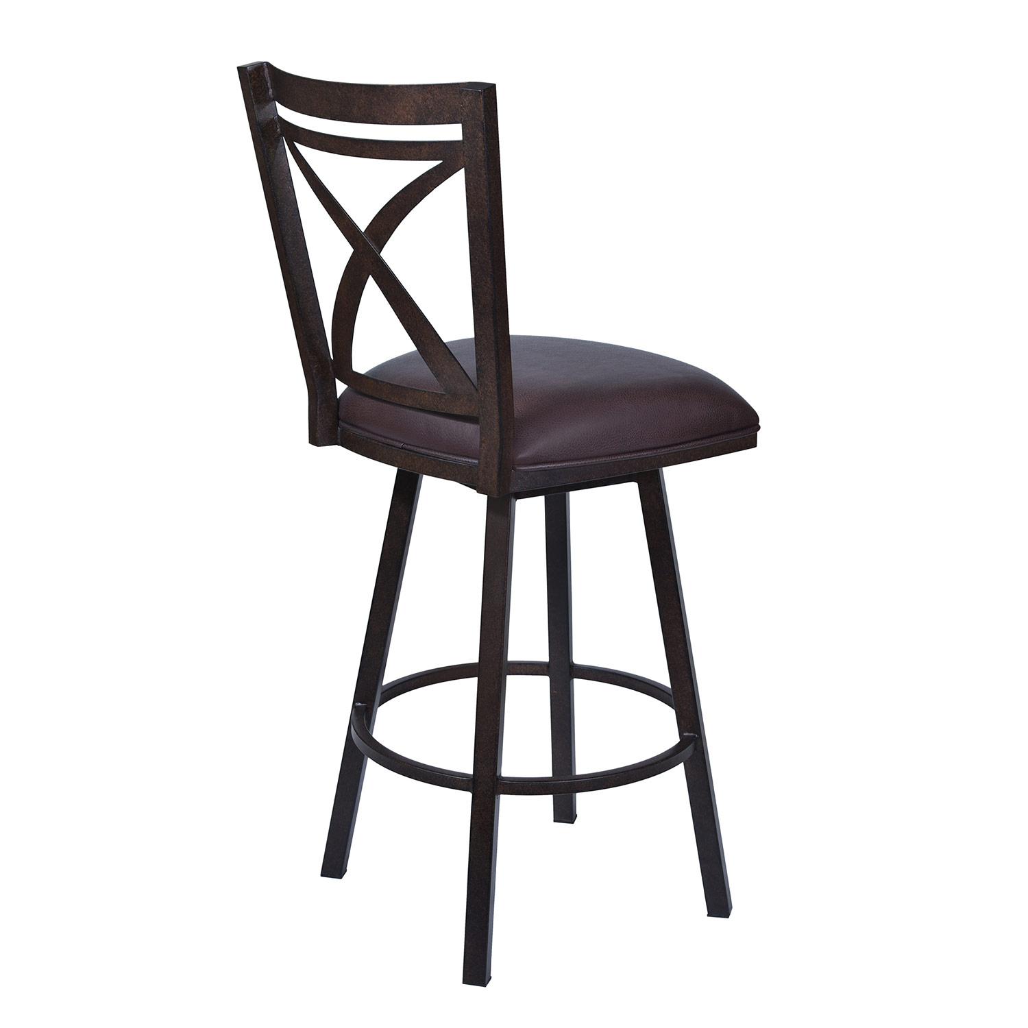 Armen Living Nova 30-inch Bar Stool - Brown Leatherette