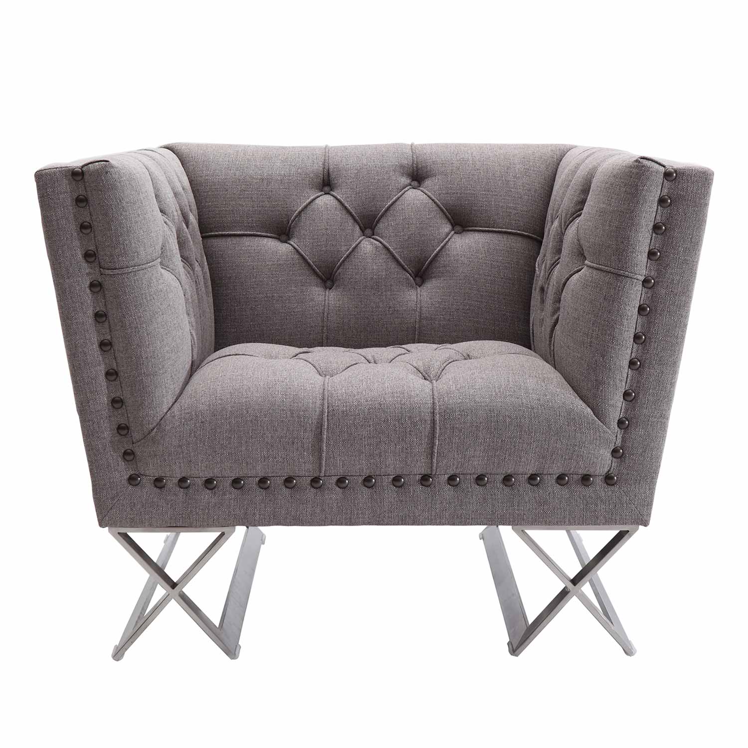 Armen Living Odyssey Chair - Grey