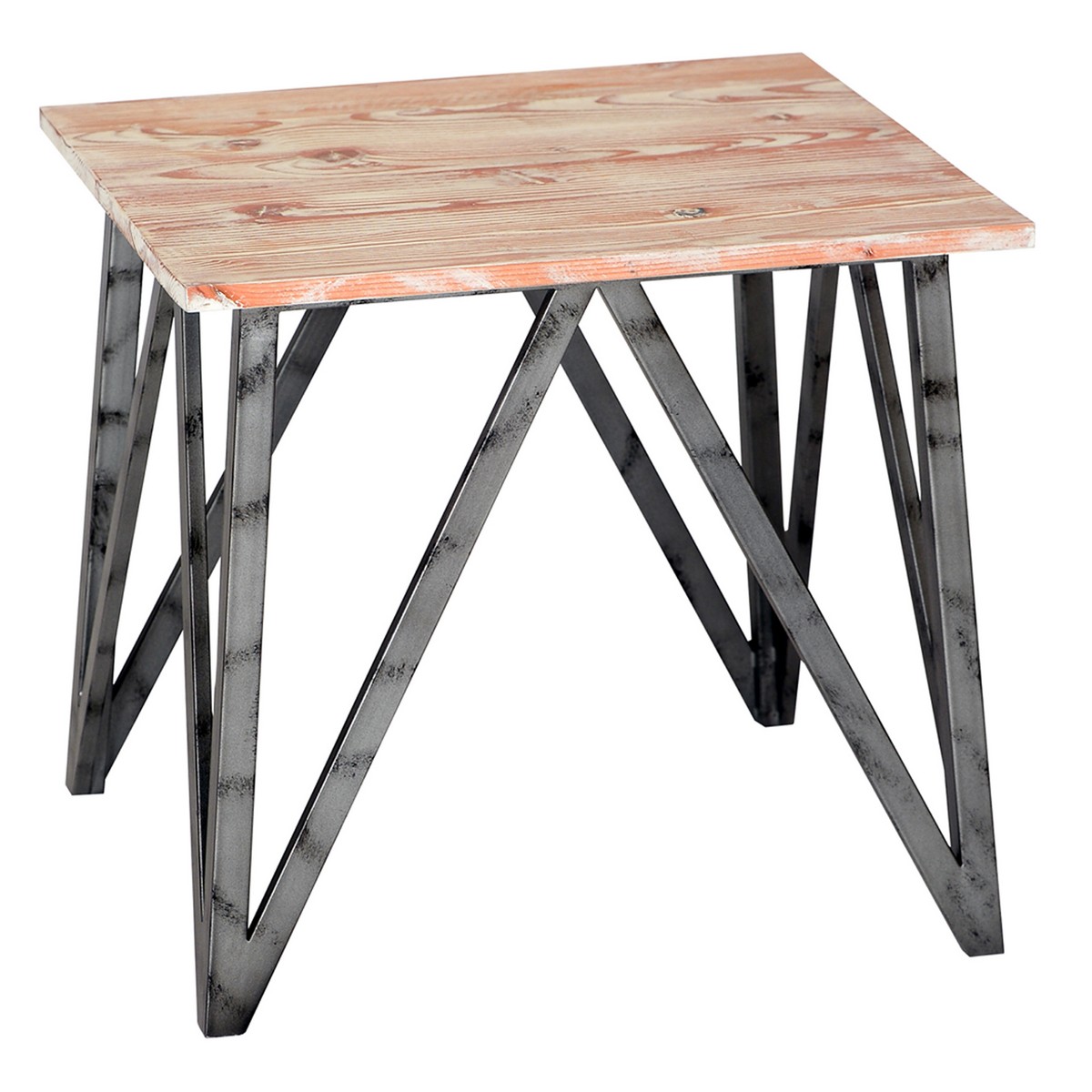 Armen Living Regis Pine Top End Table