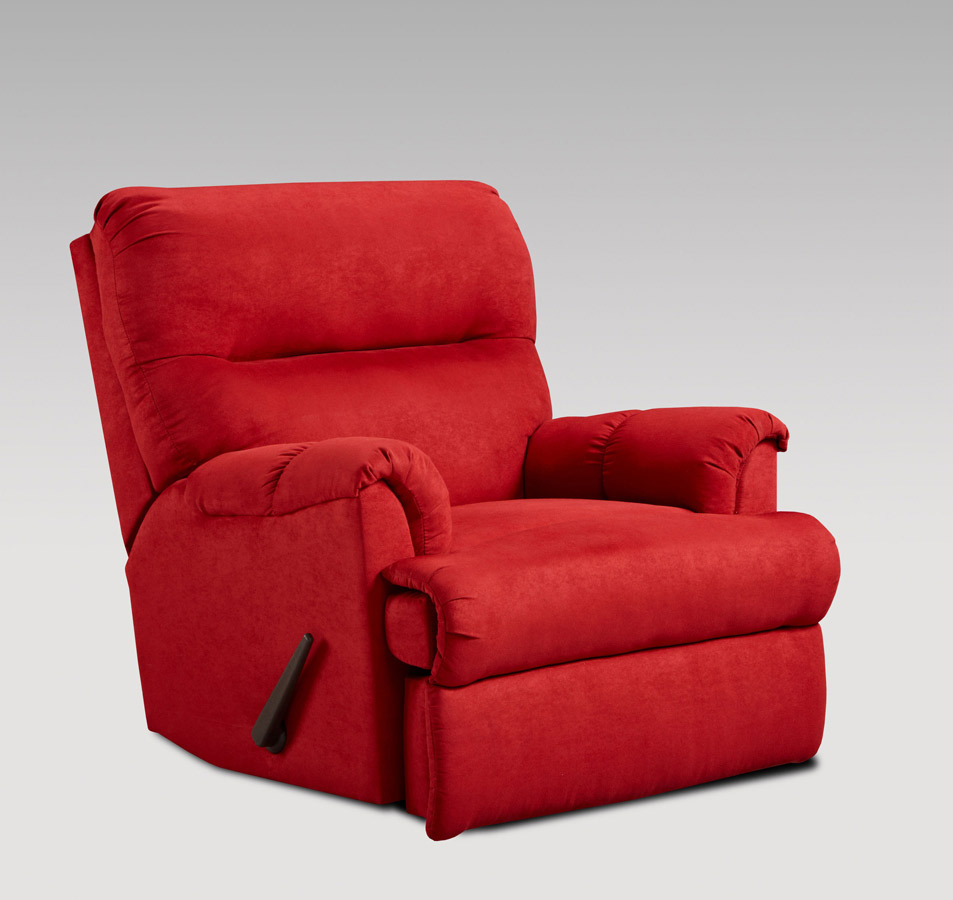 Apollo Recliner Sensations Red Brick Chaise Rocker Recliner