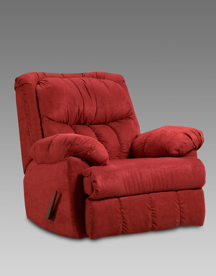 Apollo Recliner Sensations Red Brick Chaise Rocker Recliner