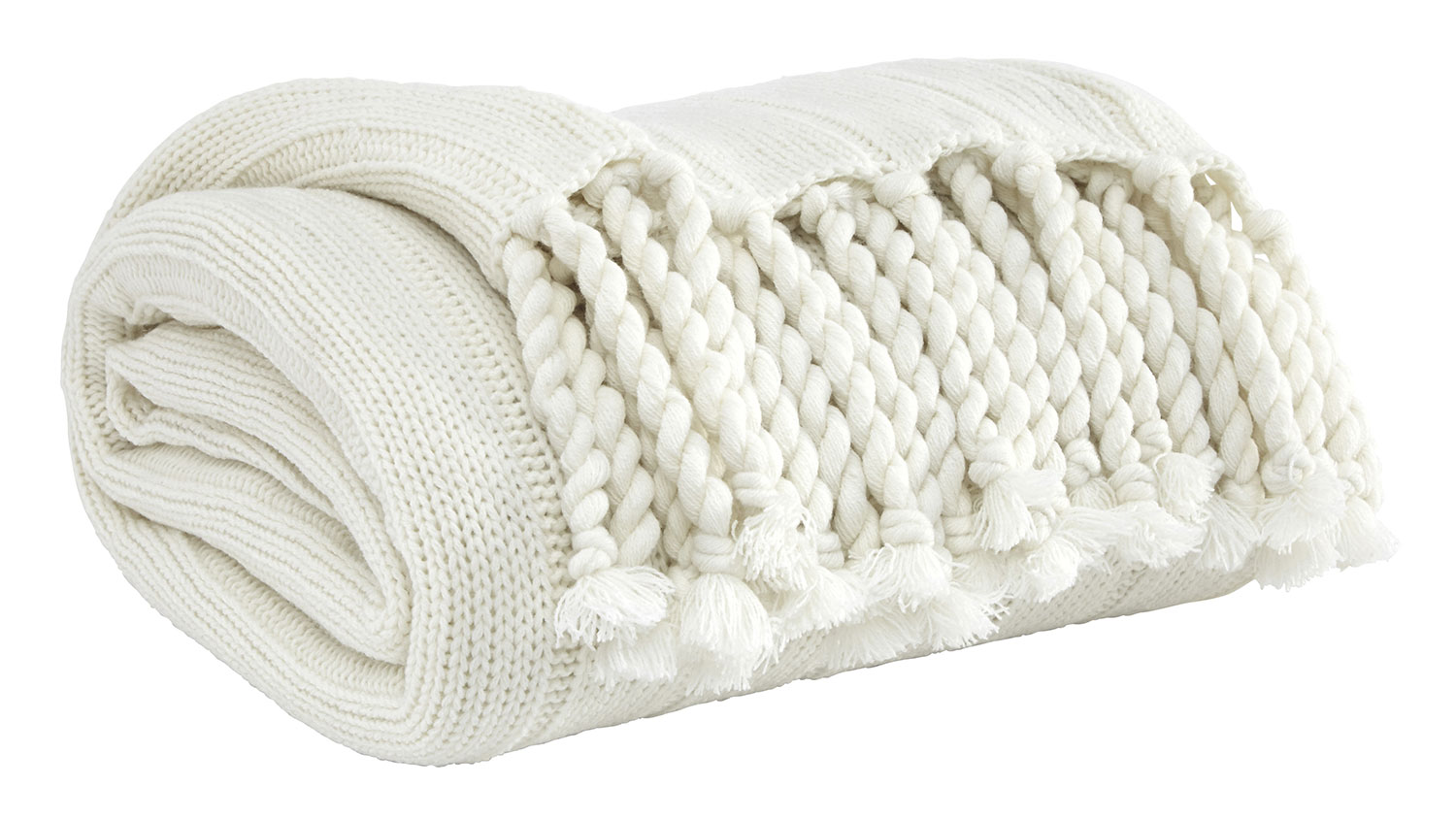 Ashley Clarence Throw - Set of 3 - Off White