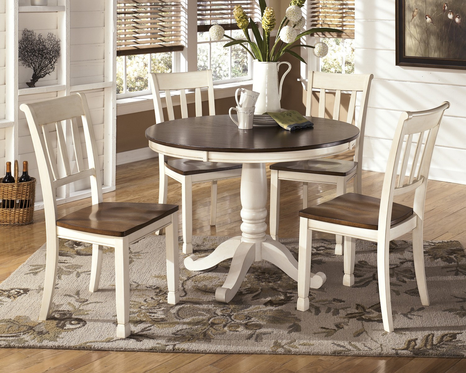 Ashley Whitesburg Round Dining Table ASHLEY-D583-15TB at Homelement.com
