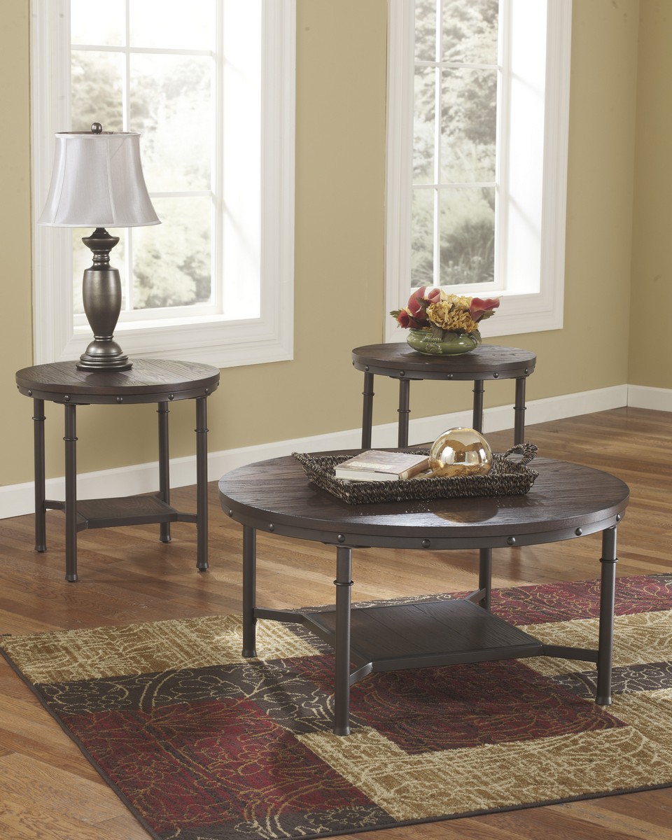 Ashley Sandling Occasional Table Set Ashley Sandling Occasional Table Set