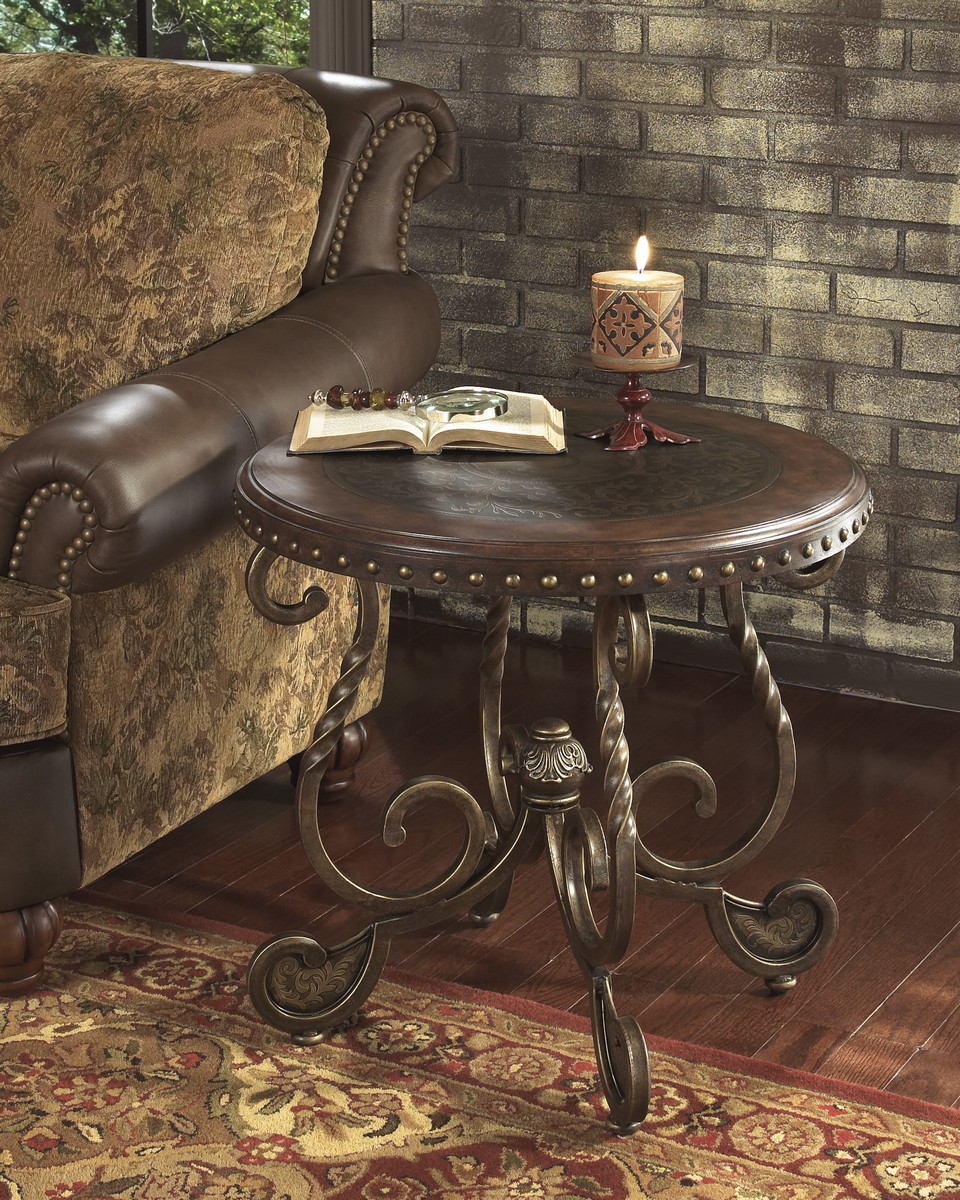 Ashley Rafferty Round End Table Ashley Rafferty Round End Table
