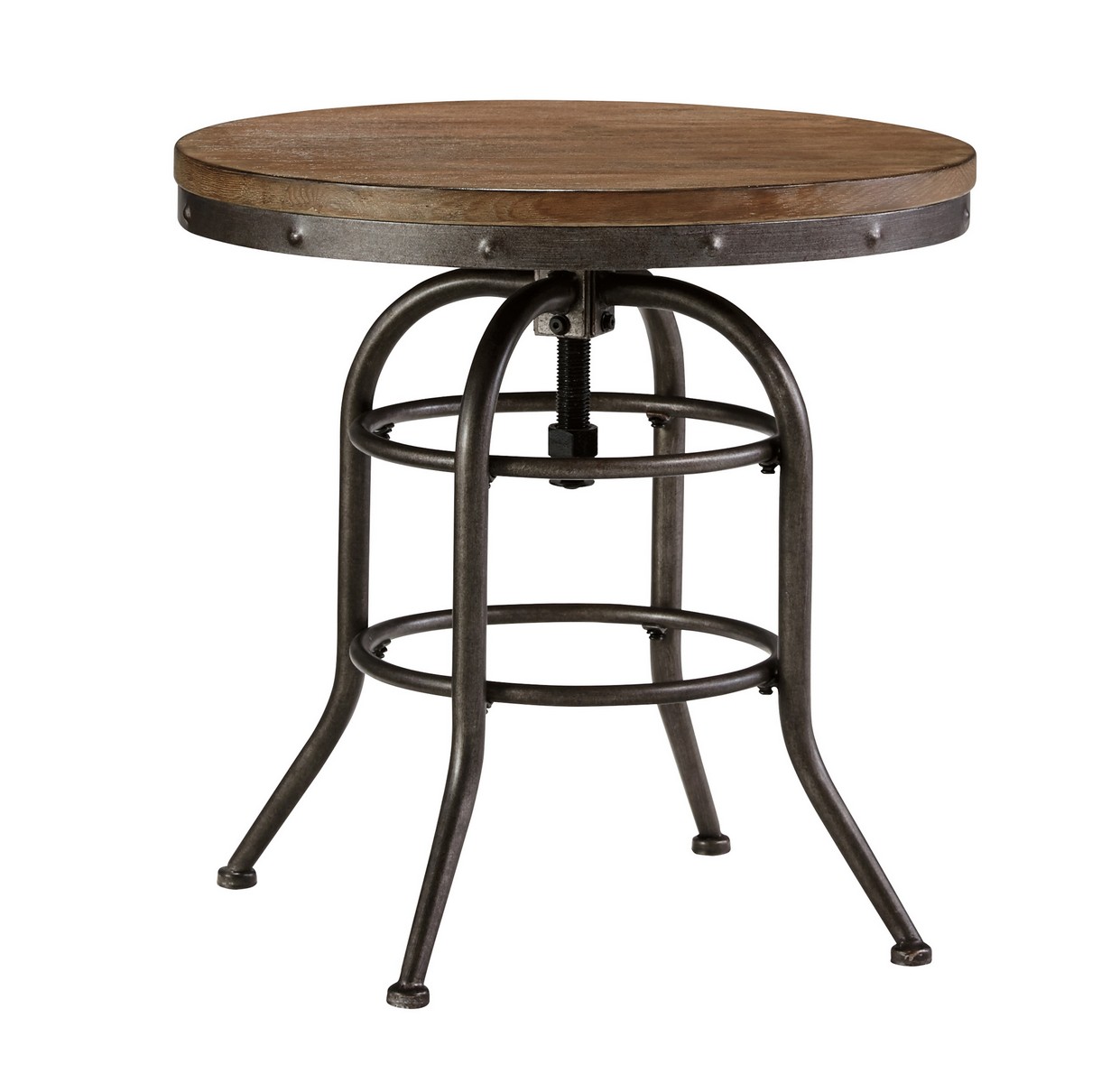 Ashley Rustic Accents Round End Table