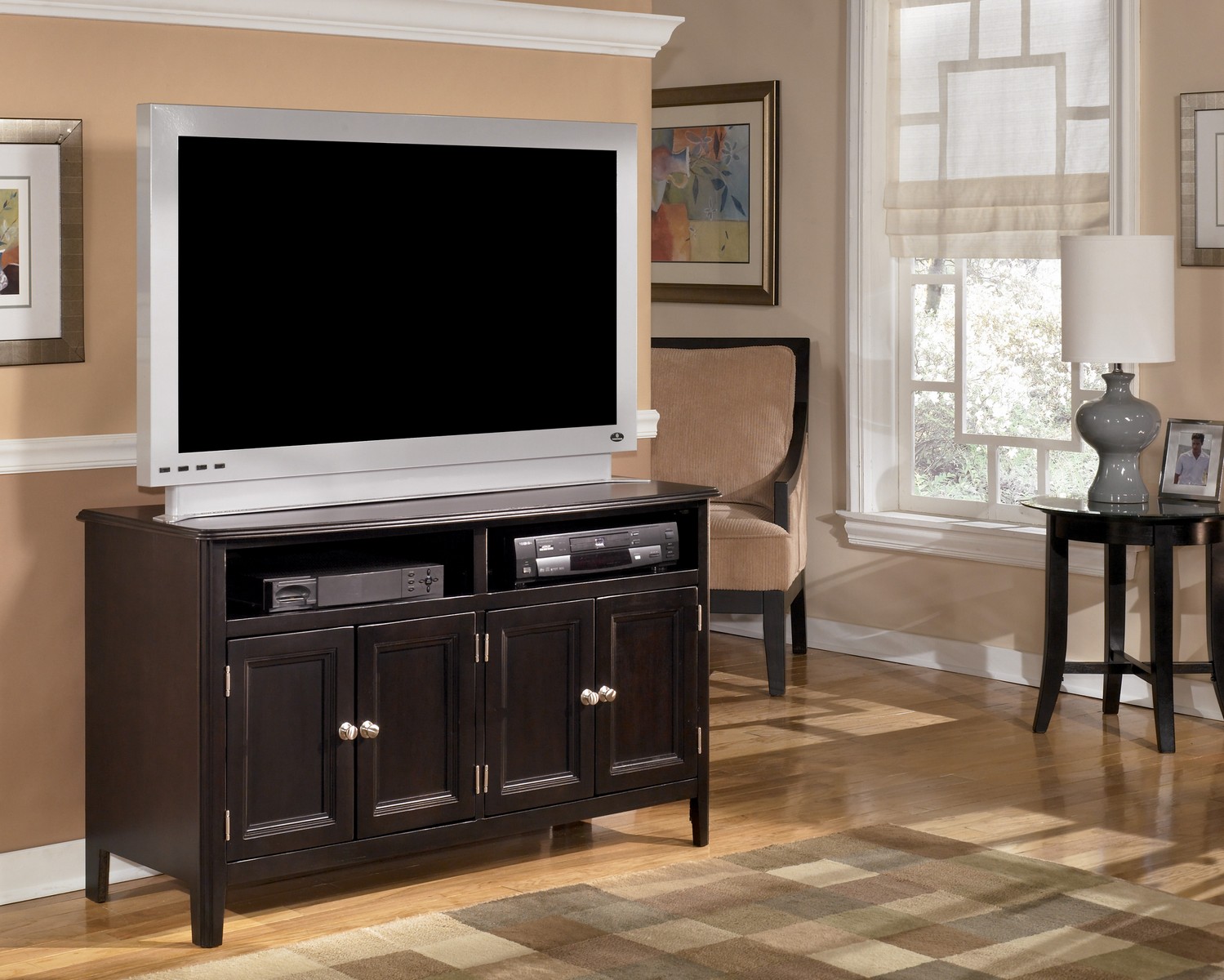 Ashley Carlyle Medium TV Stand ASHLEY-W371-28 at Homelement.com