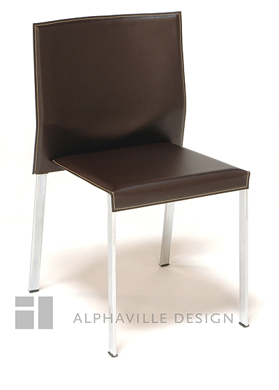 Alphaville Design Vittori Dining Chair-Brown With yellow