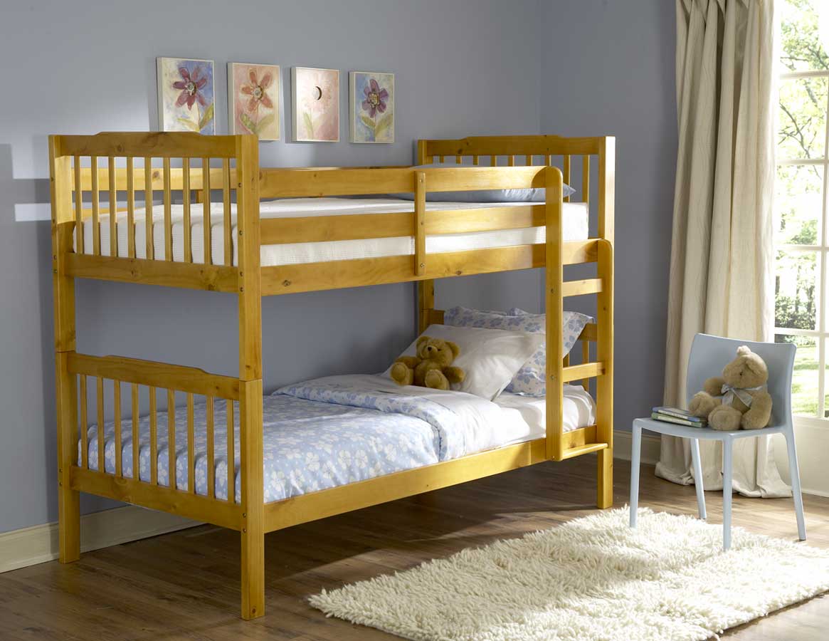 Homelegance Todd Twin Bunk Bed in Pine Finish