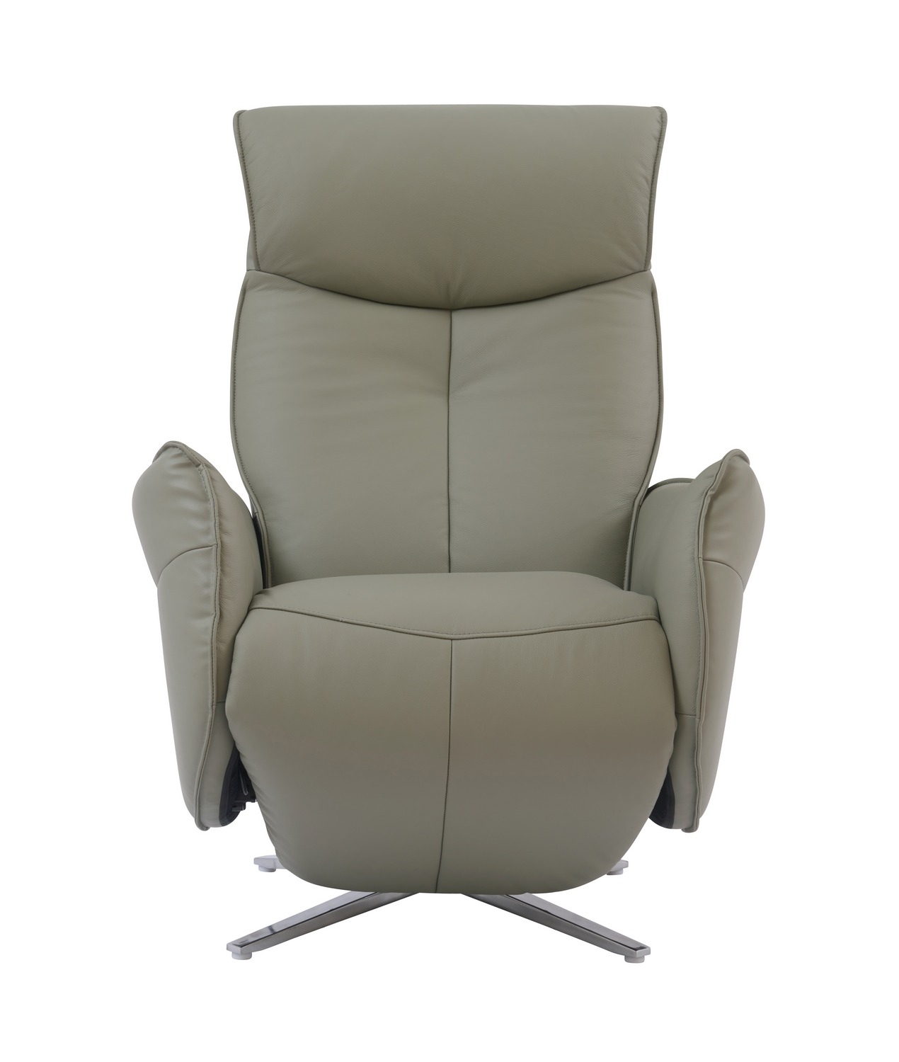 Barcalounger Ardon Power Pedestal Recliner Chair - Capri Grey/Leather Match