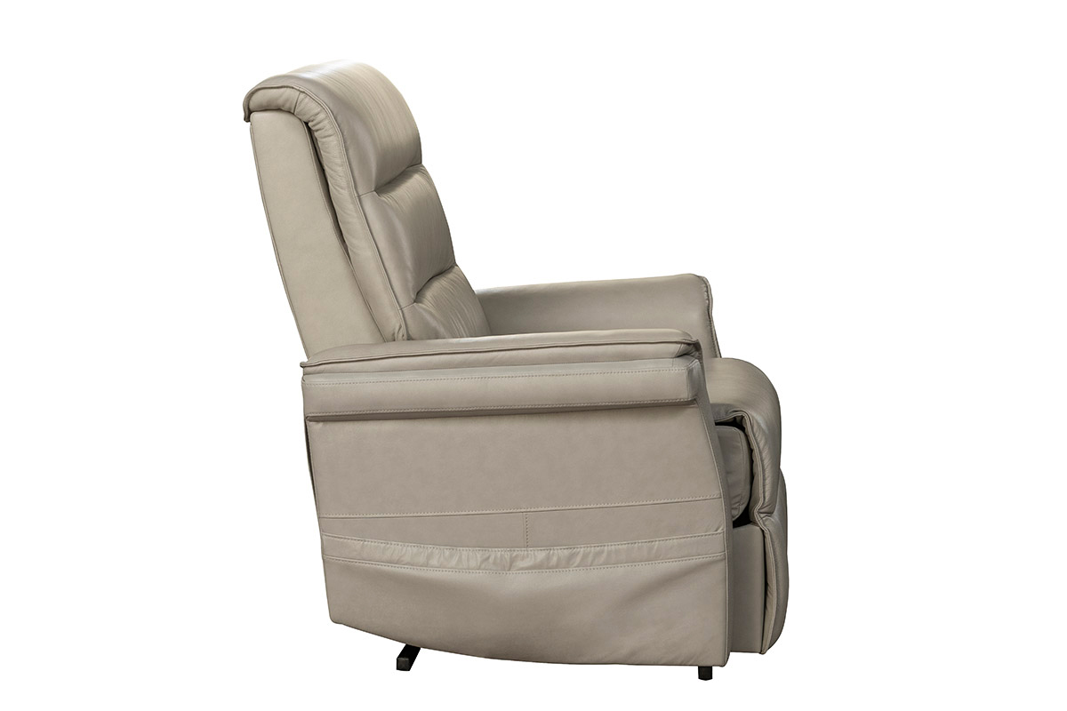 Barcalounger Luka Lift Chair Recliner with Power Head Rest - Venzia Cream/Leather Match