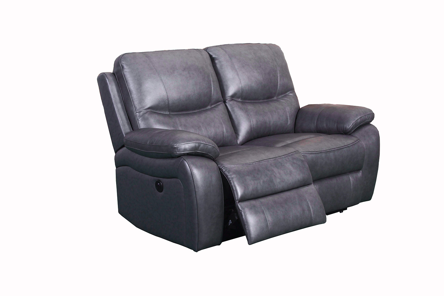 Barcalounger Carter Power Reclining Loveseat - Toby Gray/Leather Match